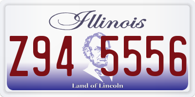 IL license plate Z945556