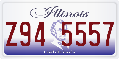 IL license plate Z945557