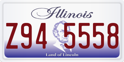 IL license plate Z945558