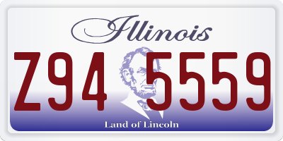 IL license plate Z945559
