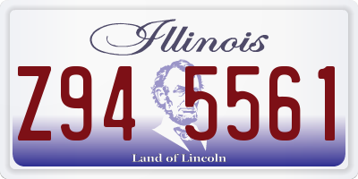 IL license plate Z945561