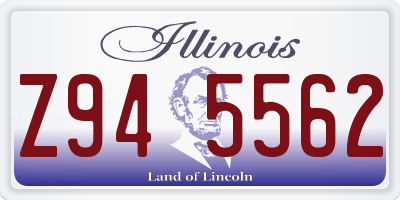 IL license plate Z945562