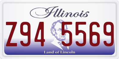 IL license plate Z945569