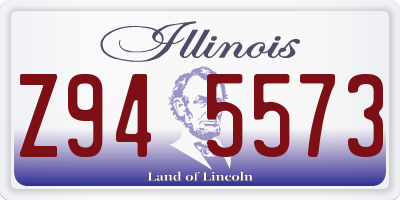 IL license plate Z945573