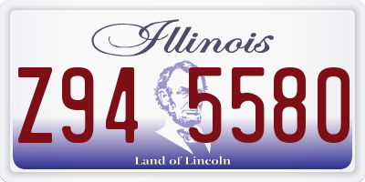 IL license plate Z945580