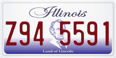 IL license plate Z945591