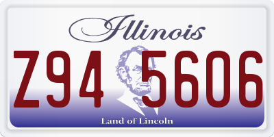 IL license plate Z945606