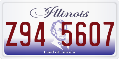 IL license plate Z945607