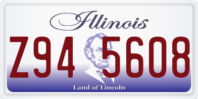 IL license plate Z945608