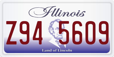 IL license plate Z945609