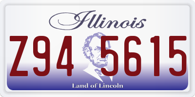 IL license plate Z945615
