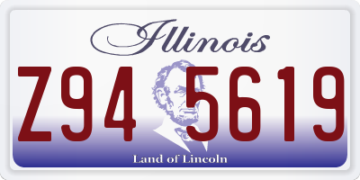 IL license plate Z945619