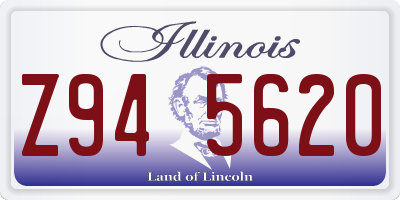 IL license plate Z945620