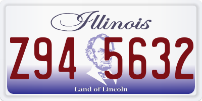 IL license plate Z945632