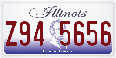 IL license plate Z945656