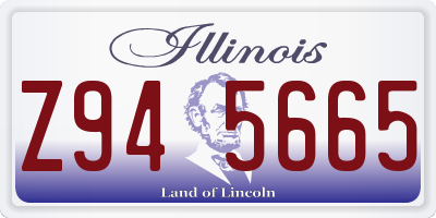 IL license plate Z945665