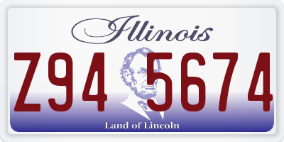 IL license plate Z945674