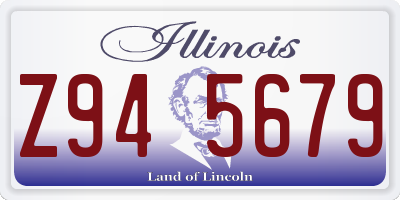 IL license plate Z945679