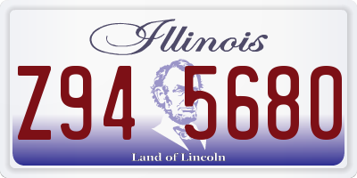 IL license plate Z945680
