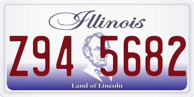 IL license plate Z945682