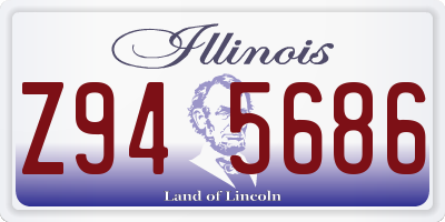 IL license plate Z945686