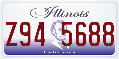 IL license plate Z945688