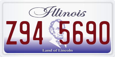 IL license plate Z945690