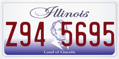 IL license plate Z945695