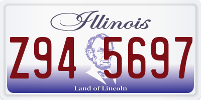 IL license plate Z945697