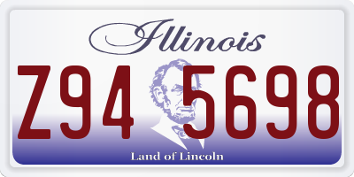 IL license plate Z945698