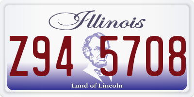 IL license plate Z945708