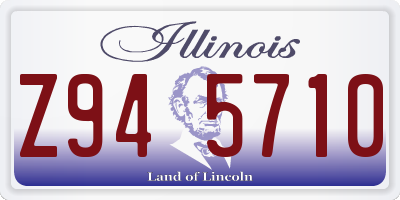 IL license plate Z945710