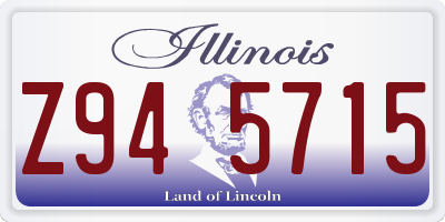 IL license plate Z945715