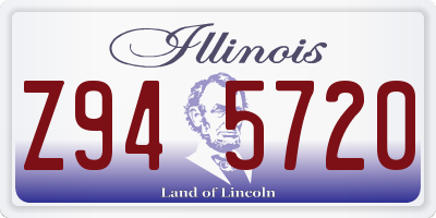 IL license plate Z945720