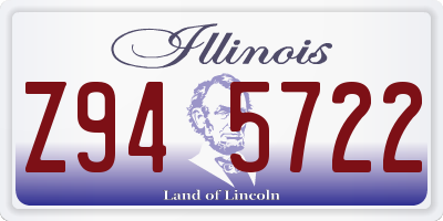 IL license plate Z945722