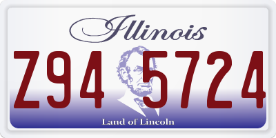 IL license plate Z945724