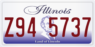 IL license plate Z945737