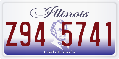 IL license plate Z945741
