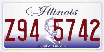IL license plate Z945742