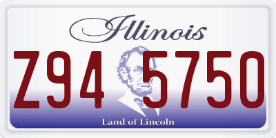 IL license plate Z945750