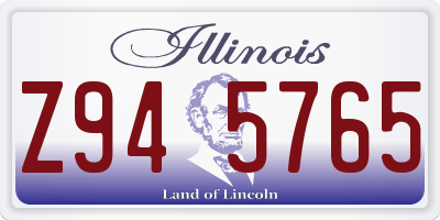 IL license plate Z945765