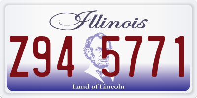 IL license plate Z945771