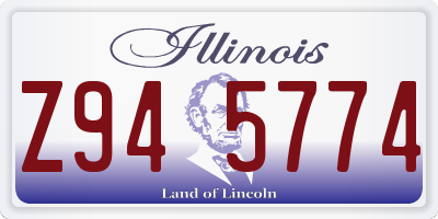 IL license plate Z945774
