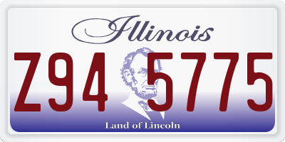 IL license plate Z945775