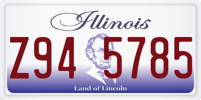 IL license plate Z945785