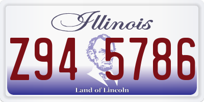 IL license plate Z945786