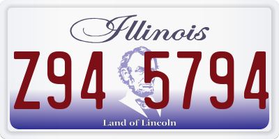 IL license plate Z945794