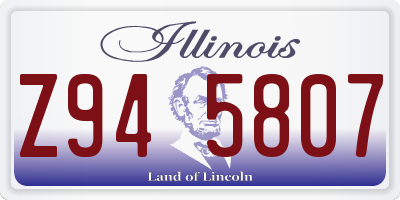 IL license plate Z945807