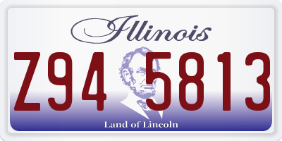 IL license plate Z945813
