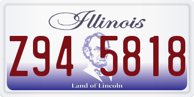 IL license plate Z945818